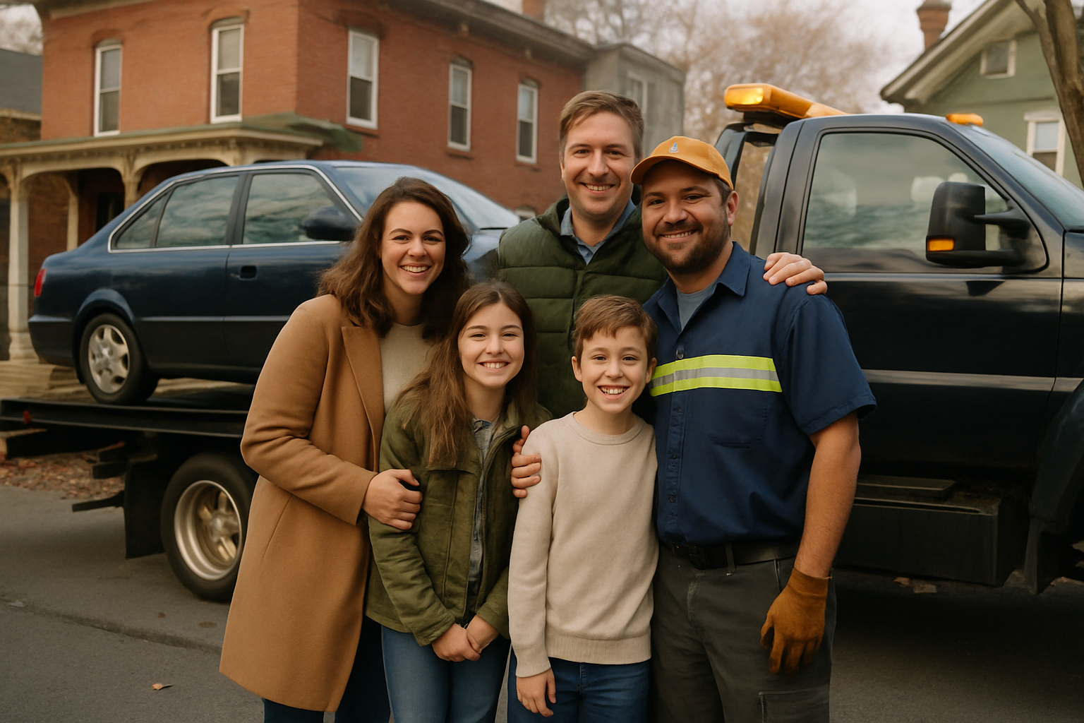 Vehicle donation moment in Saratoga Springs